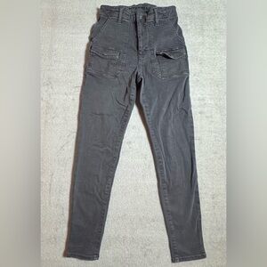 American Eagle Outfitters Charcoal Skinny Jeans Jegging Cargo 6 short